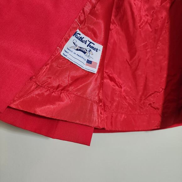 Vintage Weather Tamer toddler hooded fully lined red button front coat size 2T - Picture 8 of 12